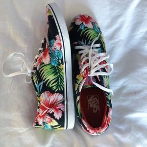Hawaiian Floral Print Vans